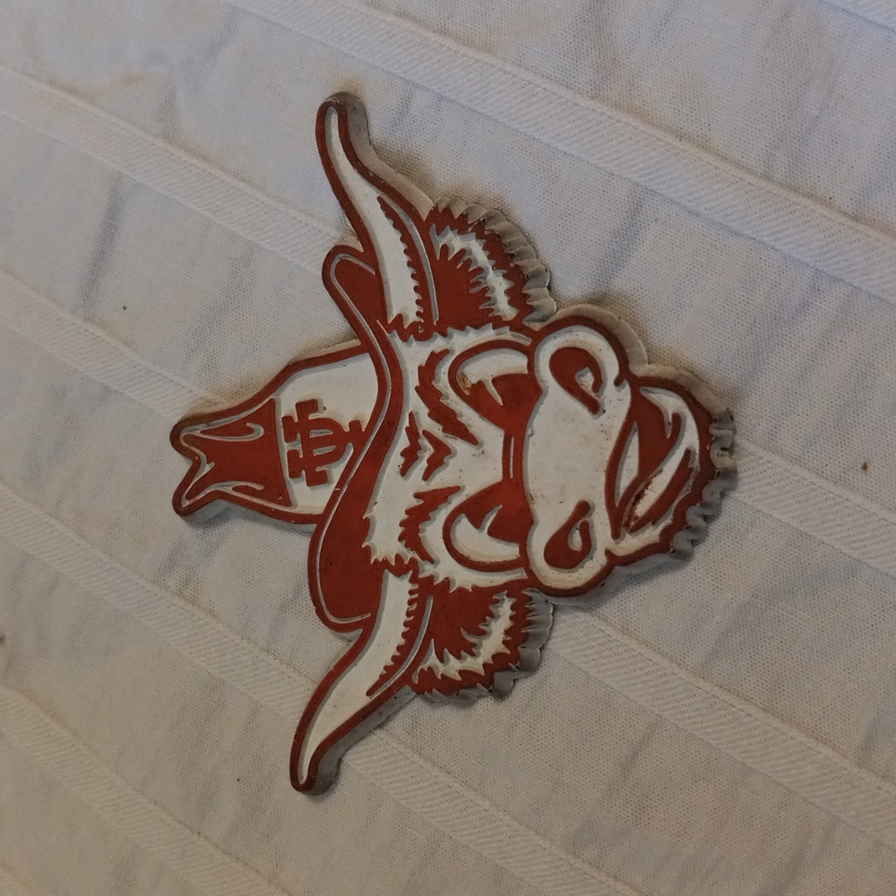 UT Longhorn, Vintage? Refrigerator magnet.